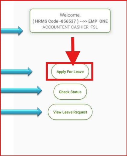 Apply For Leave on Manav Sampada up